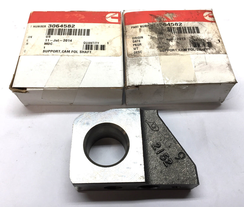 Cummins Cam Follower Shaft Support 3064582 [Lot of 2] NOS