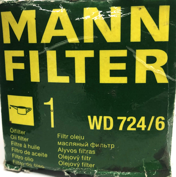 Mann Filter Hydraulic Oil Filter WD724/6 NOS