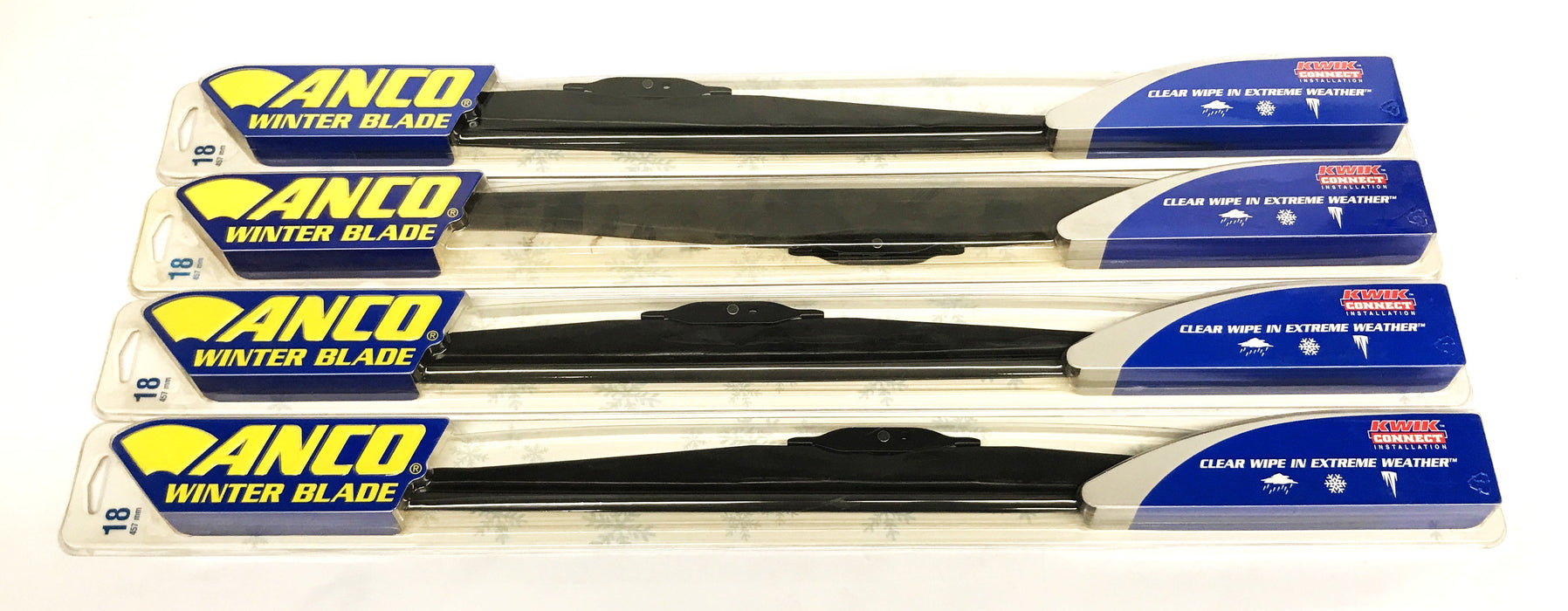 Anco 18 inch Winter Wiper Blade 30-18 [Lot of 4] NOS