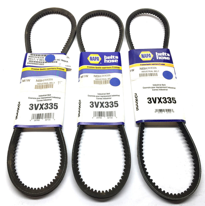 Napa Industrial V-Belt 3VX335 [Lot of 3] NOS