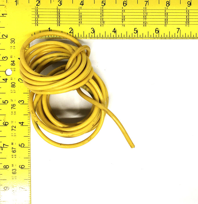 Shingle Belting 3/16" Yellow Hollow Rounthane 15' Tubing Roll NOS