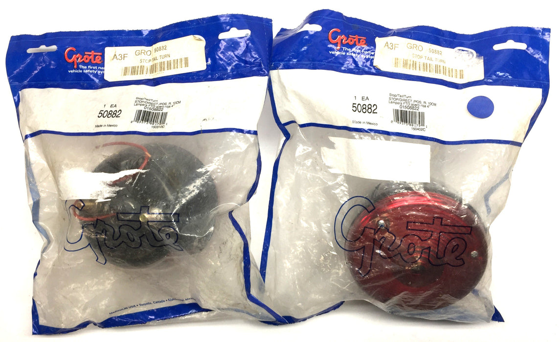 Grote Round Stop/Tail/Turn Lamp Assembly 50882 [Lot of 2] NOS
