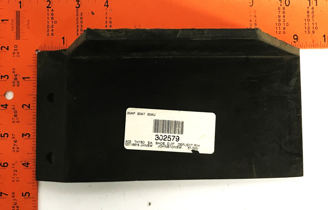 Johnston Street Sweeper Rubber Dirt Deflector 302579 [Lot of 3] NOS