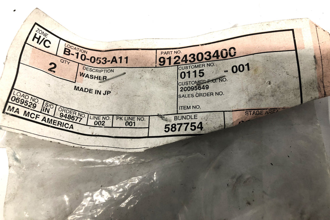 Made For MCF Washer For CAT/Mitsubishi 9124303400 [Lot of 2] NOS
