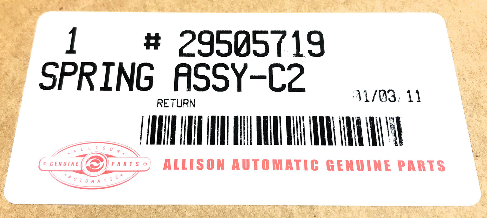 Allison Transmission C2 Return Spring Assembly 29505719 NOS