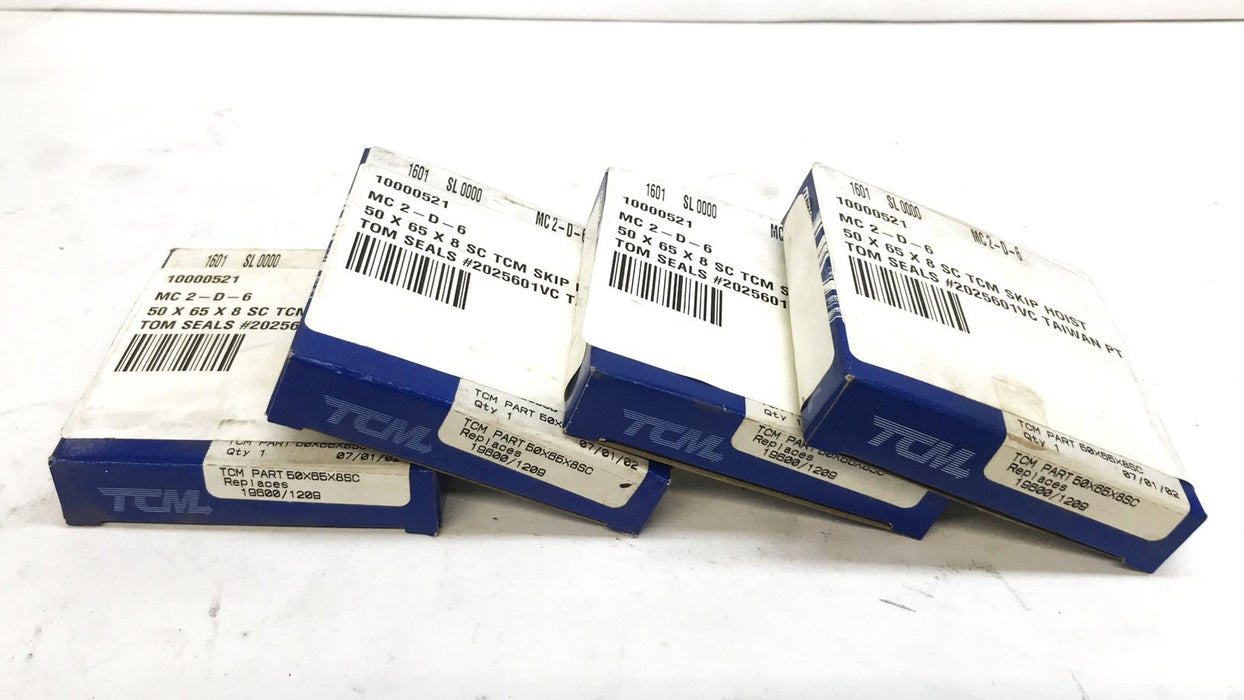 TCM 2-1/2 inch Oil Seal 50X65X8SC [Lot of 4] NOS