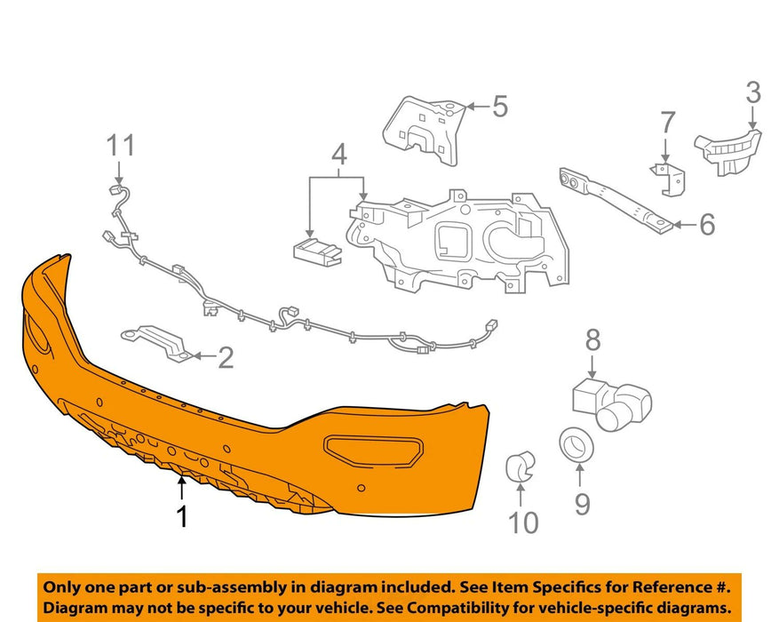 GM OEM Front Bumper 23243501 NOS FREIGHT