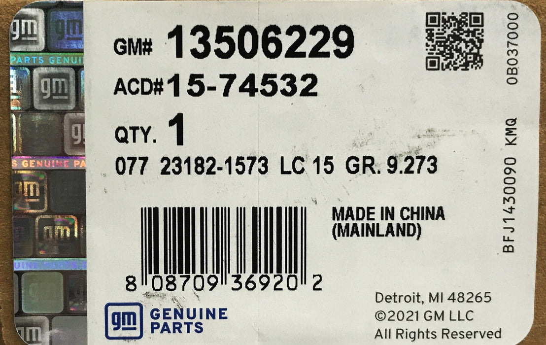 GM Air Conditioning Control Switch 13506229 NOS