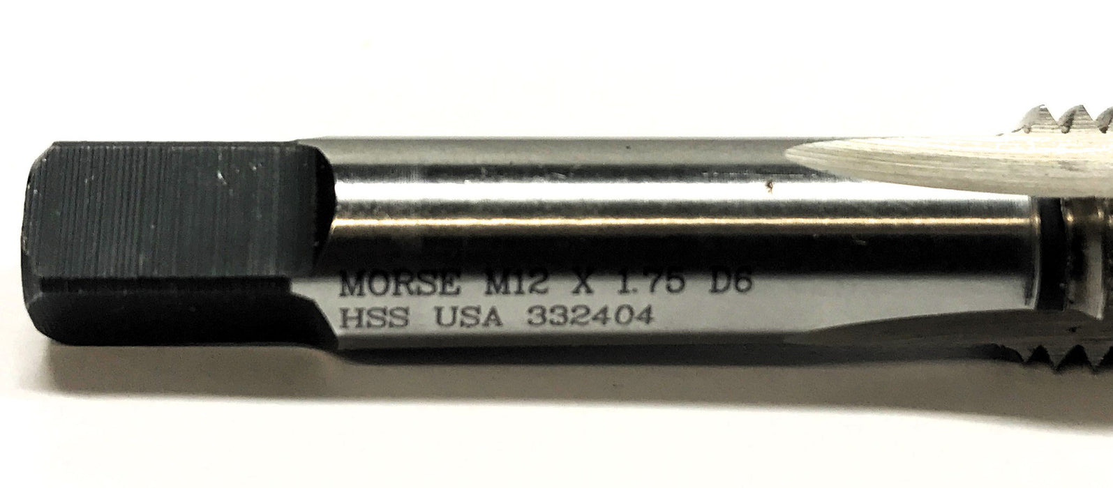 Morse M12 x 1.75 D6 HSS Hand Tap Flute 332404 NOS
