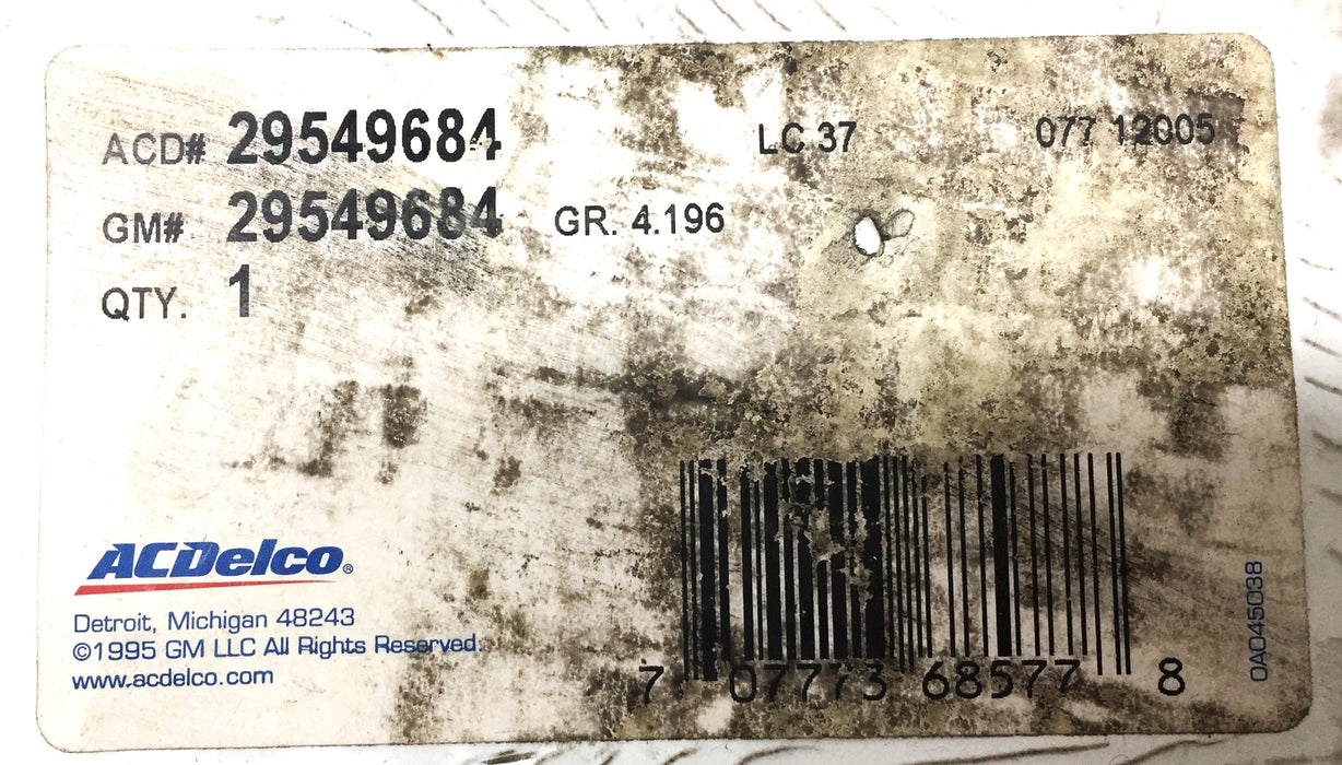 ACDelco Automatic Transmission Pan Gasket 29549684 NOS
