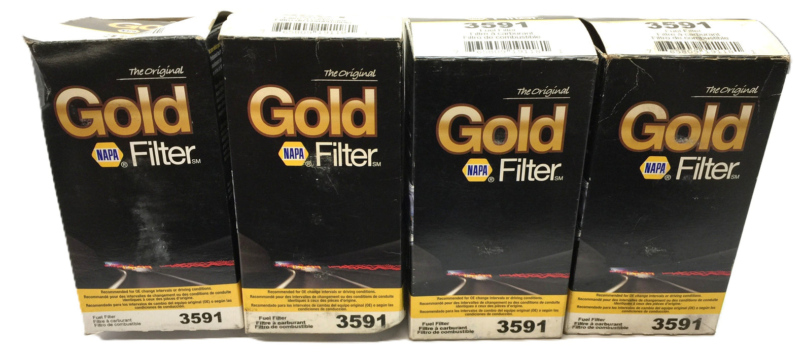 Napa Gold Fuel Filter 3591 [Lot of 4] NOS