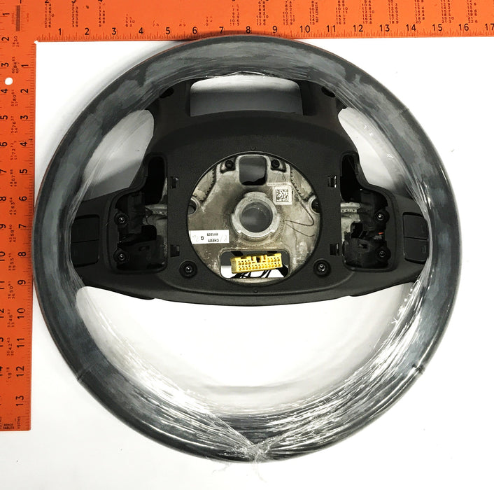 GM Black Leather Steering Wheel 84946346 NOS