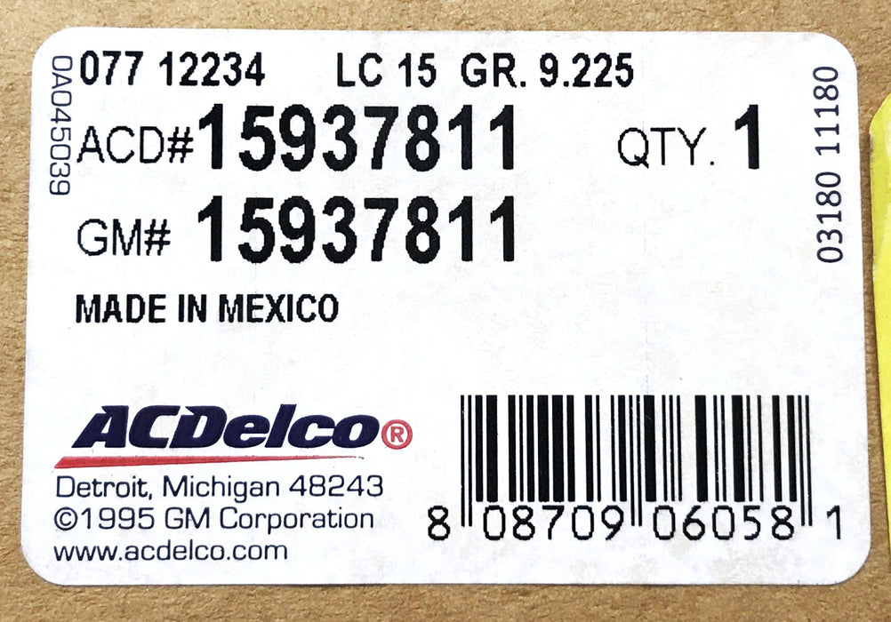 ACDelco A/C Hose 15937811 NOS
