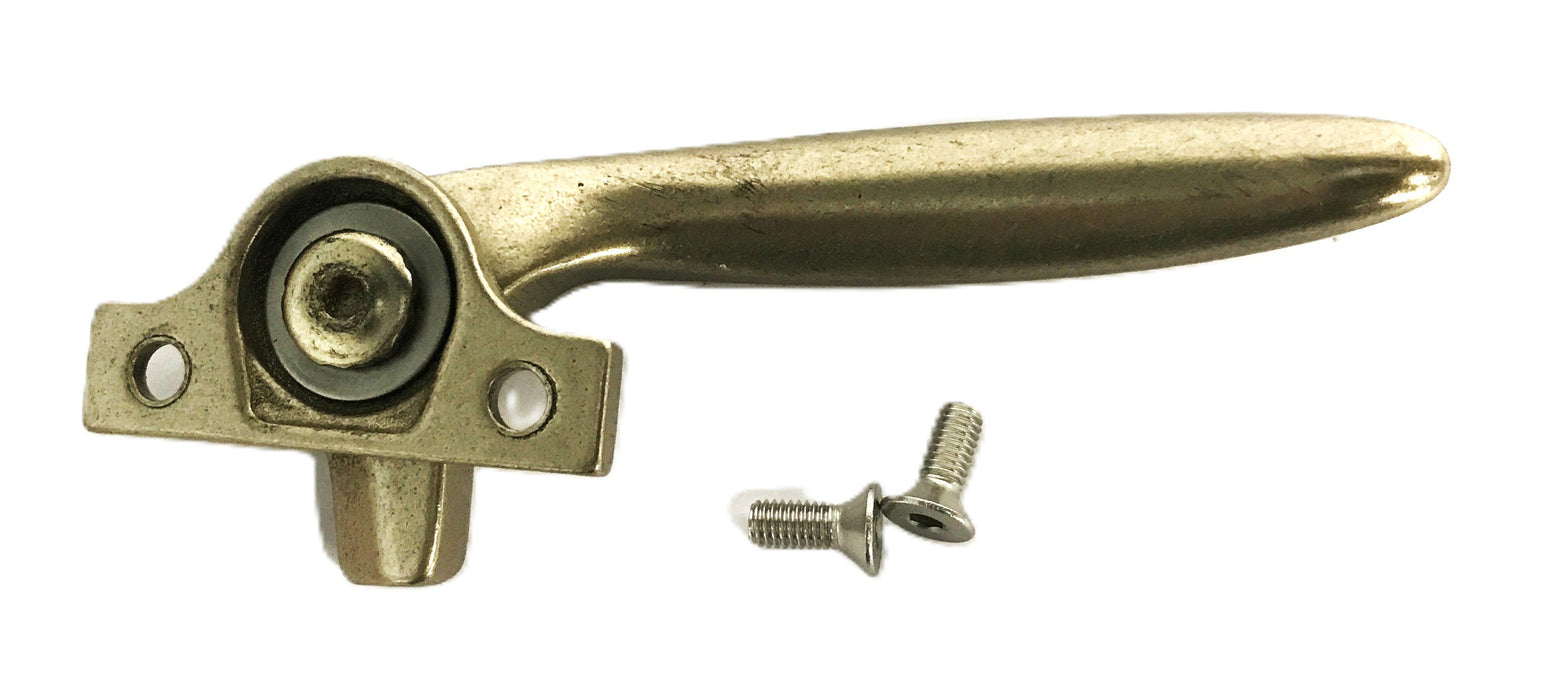 Global Polished Brass 2-Hole Left Cam Handle CS353411 NOS