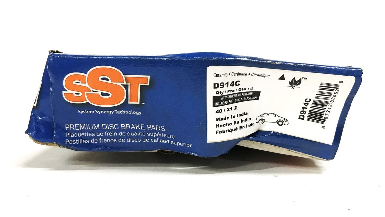 SST Raybestos Semi-Metallic Brake Pad Set D914C NOS