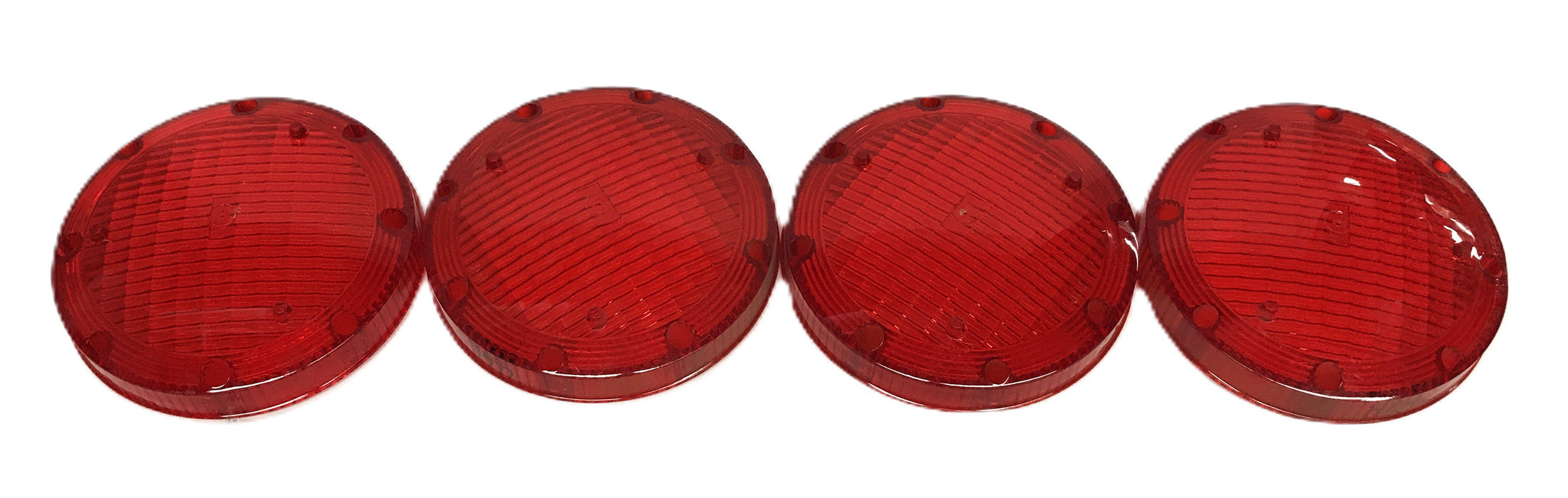 Weldon Red Warning Light Lens W1004R [Lot of 4] NOS