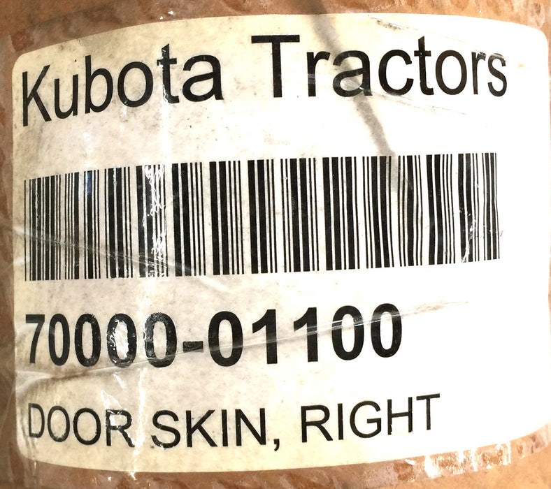 Kubota Tractor Right Door Skin 70000-01100 NOS