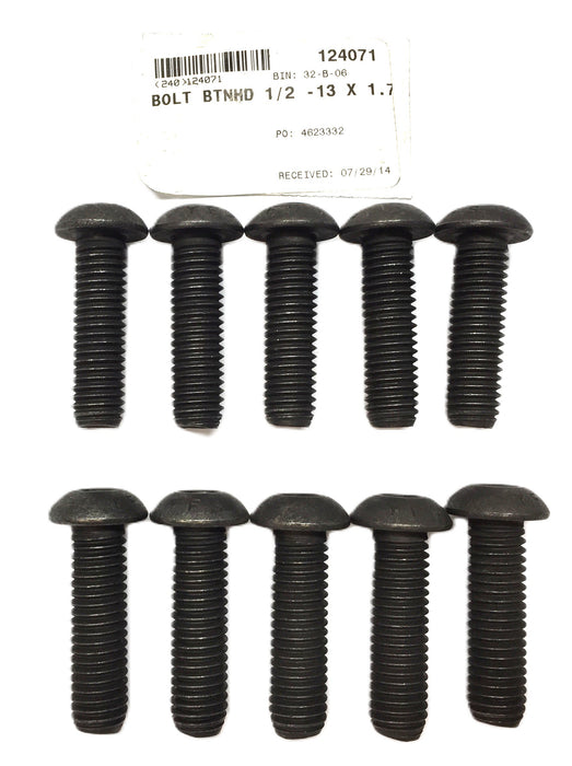 Gillig 1/2"-13 x 1.7 Buttonhead Bolt 54-11199-001 [Lot of 10] NOS