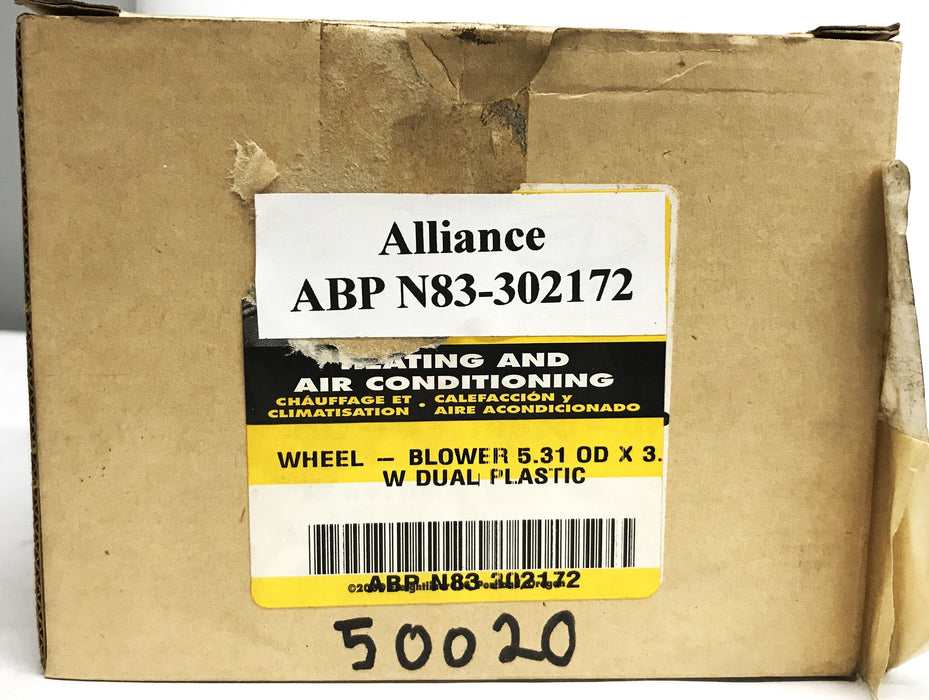 Alliance Blower Wheel N83-302172 NOS