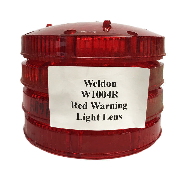 Weldon Red Warning Light Lens W1004R [Lot of 4] NOS