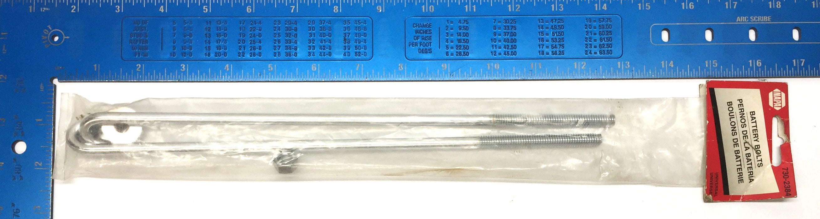 Napa Universal Battery Bolt Set 730-2384 [Lot of 2] NOS