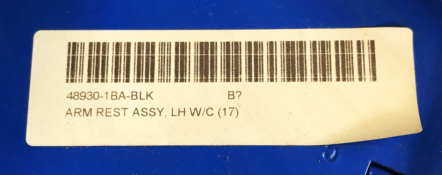 New Flyer Bus LH Arm Rest Assembly 48930 NOS