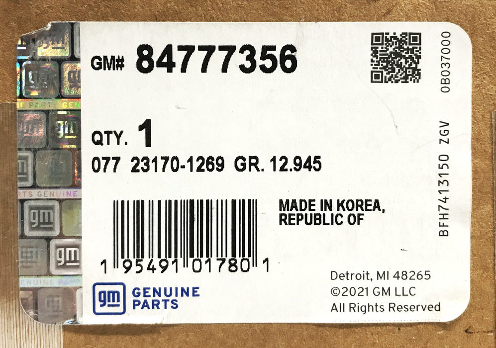 GM Fuel Tank Filler Door 84777356 NOS