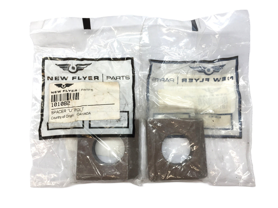 New Flyer U-Bolt Spacer 101082 [Lot of 2] NOS