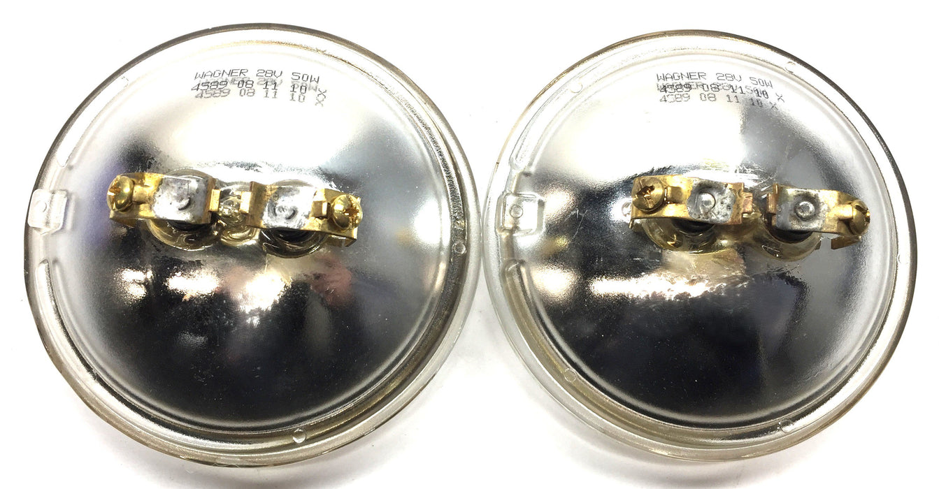 Wagner Sealed-Beam Low Headlamp 4589 [Lot of 2] NOS