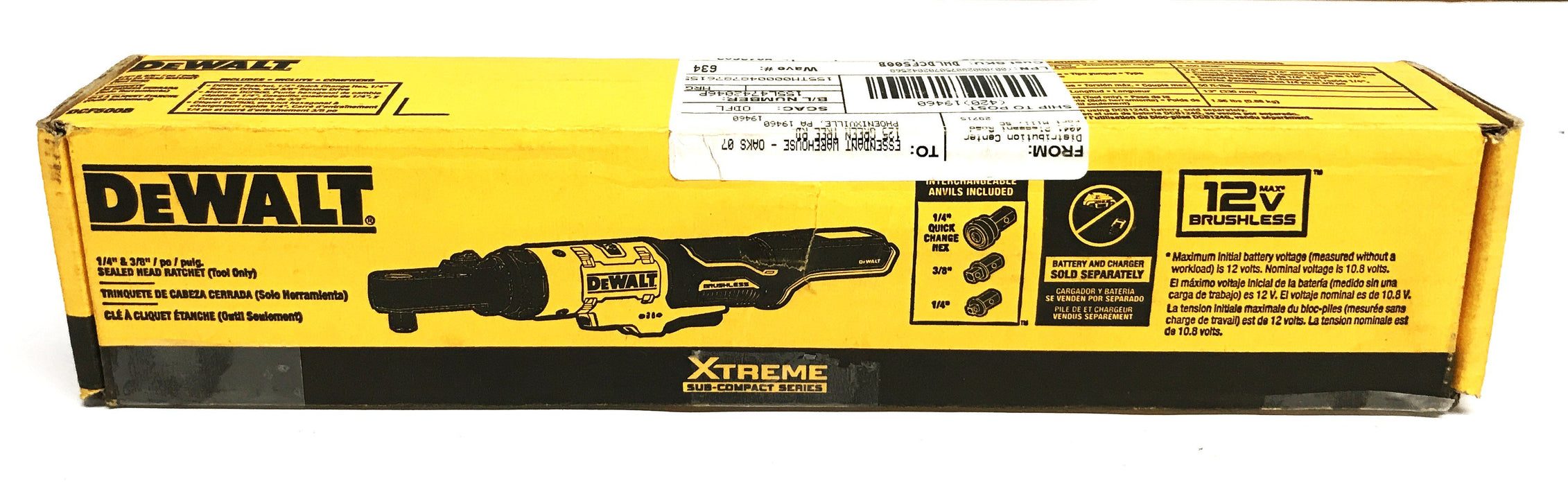 Dewalt 12 Volt Impact Wrench DCF500B (Tool Only) NOS