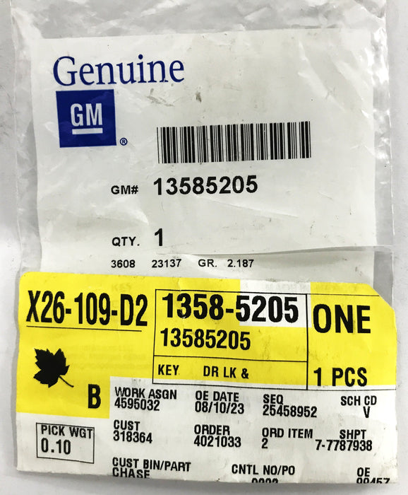 GM OEM Keyless Entry Transmitter 13585205 NOS