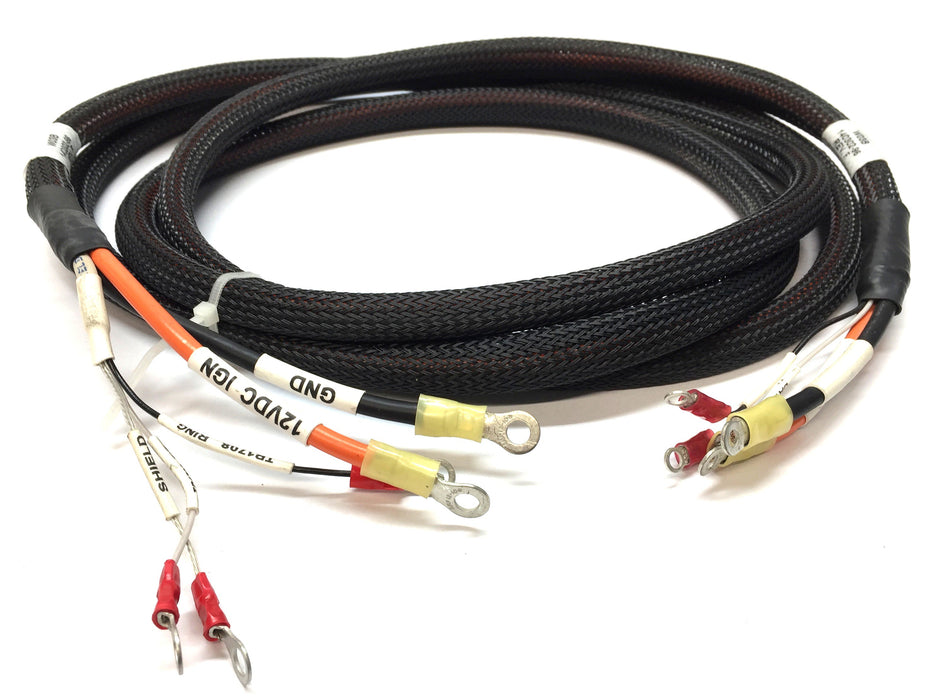 Control Cable,Inc. 12VDC Aux. Power Wiring Harness with Nylon Sleeve 140302-96 Rev.F NOS