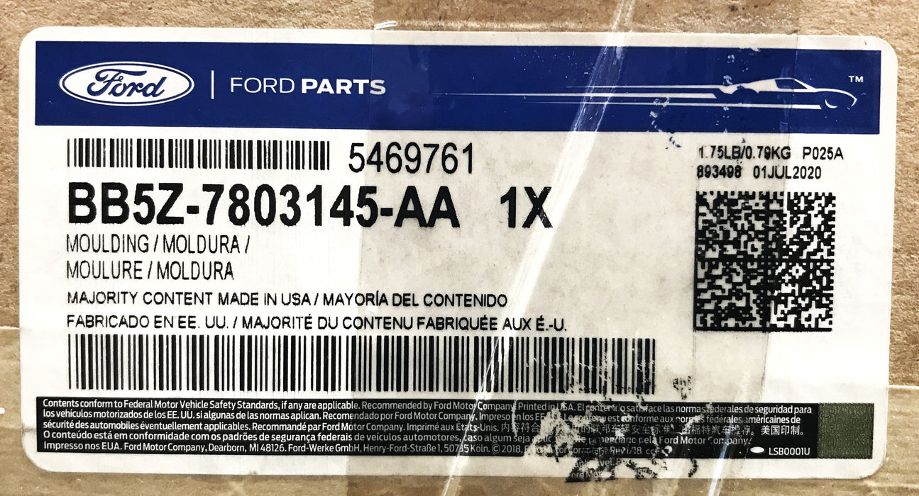 Ford Windshield Outer Trim Molding BB5Z-7803145-AA [Lot of 3] NOS