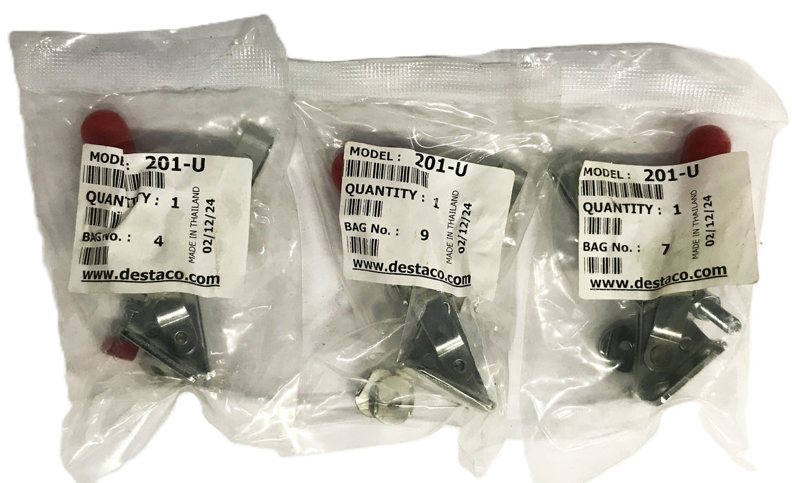 Destaco Vertical Handle U-Bar Clamp 201-U [Lot of 3] NOS