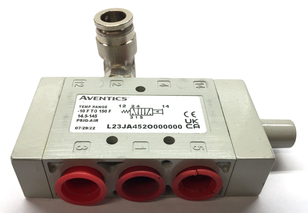 Numatics/Aventics Air Pilot Directional Control Valve L23JA452O000000 USED