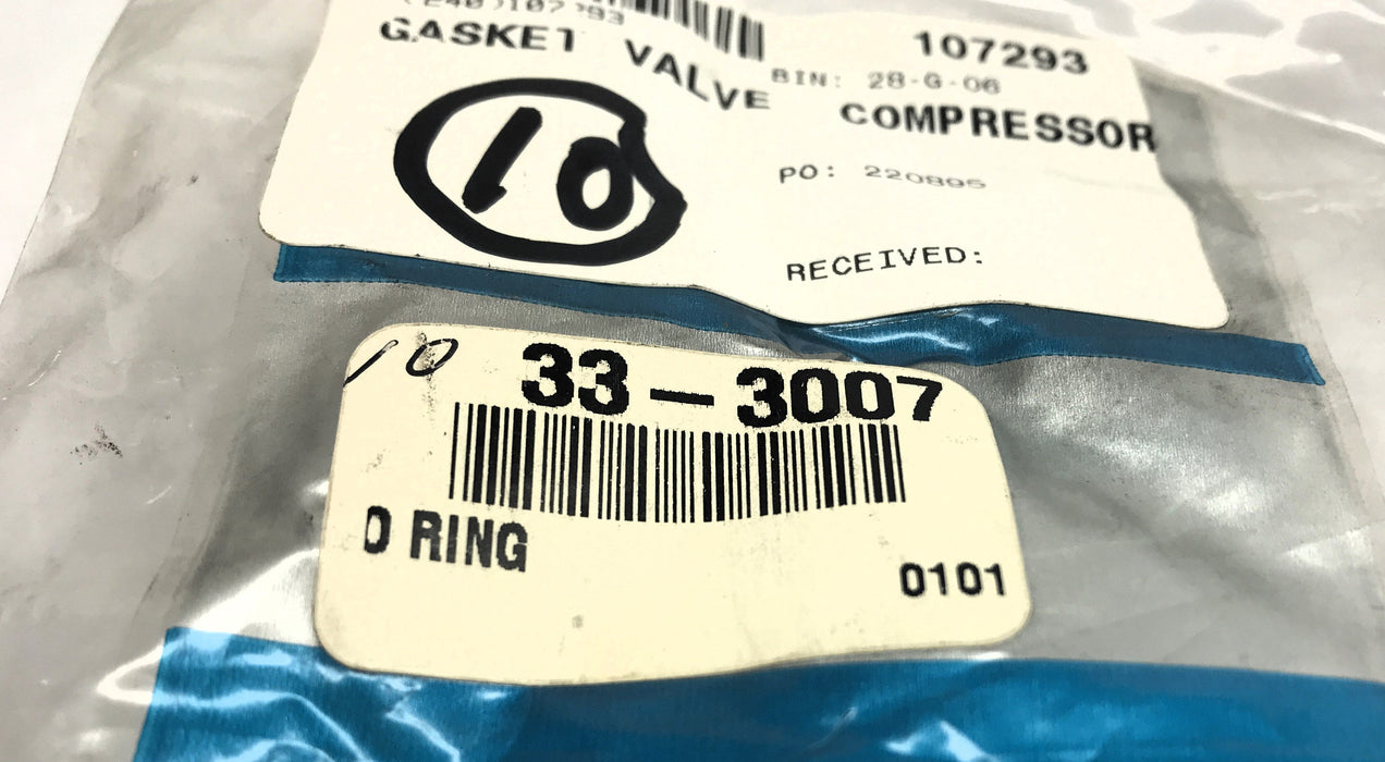Thermo King Pack of (10) O-Ring 33-3007 NOS