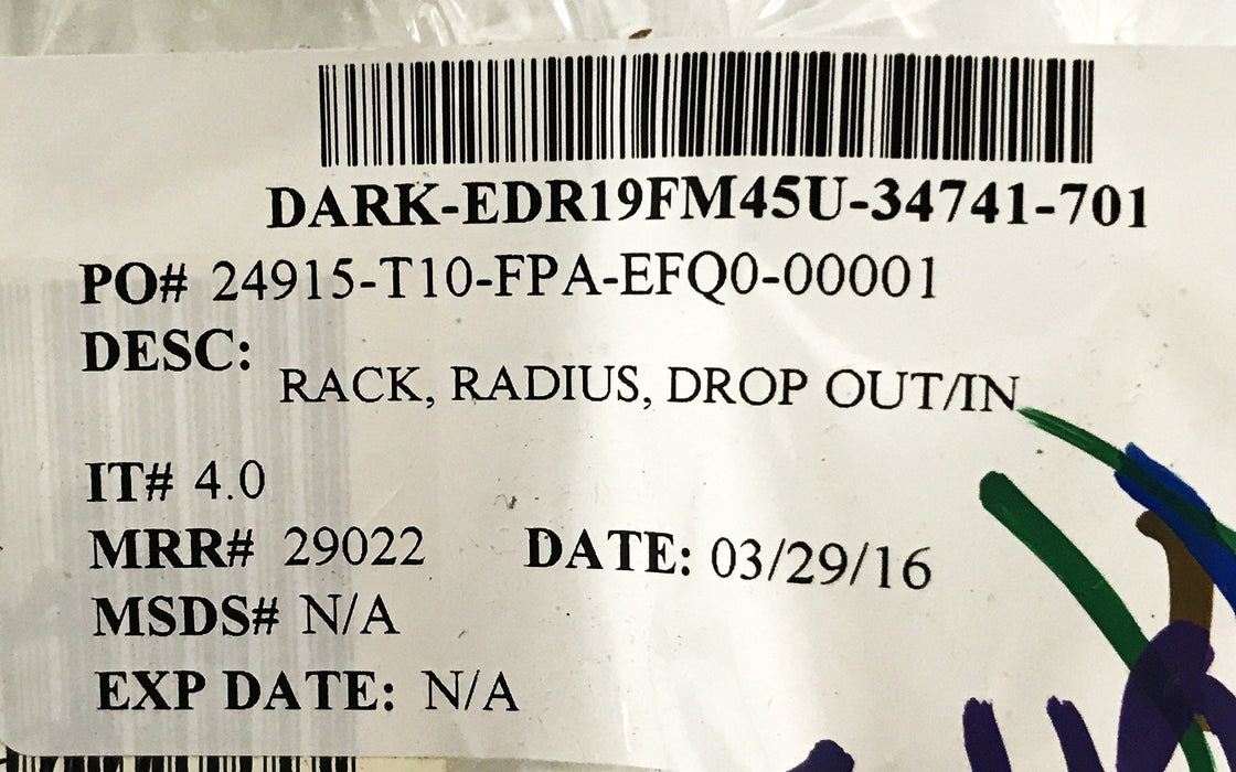 Currnet Wire Basket Tray Vertical Drop Out EDR19FM45U-34741-701 NOS