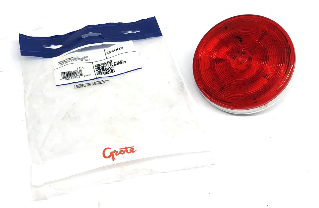 Grote 4 Inch LED Stop/Turn/Tail Lamp With White Trim G4002 NOS
