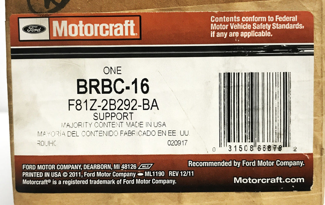 Motorcraft Ford Disc Brake Caliper Bracket BRBC-16 NOS