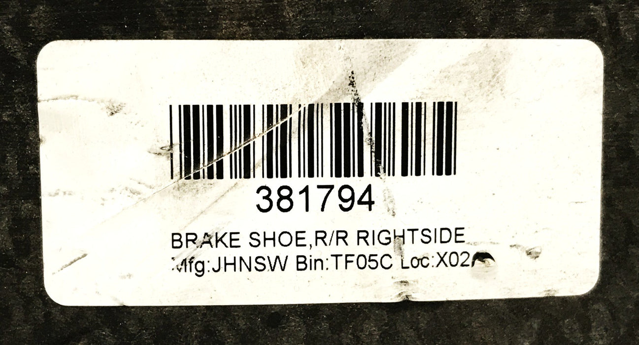 Global-Johnston Righthand Brake Shoe Assembly 381794 NOS