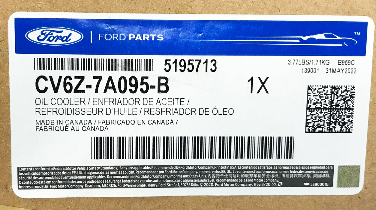 Ford Transmission Oil Cooler CV6Z-7A095-B NOS