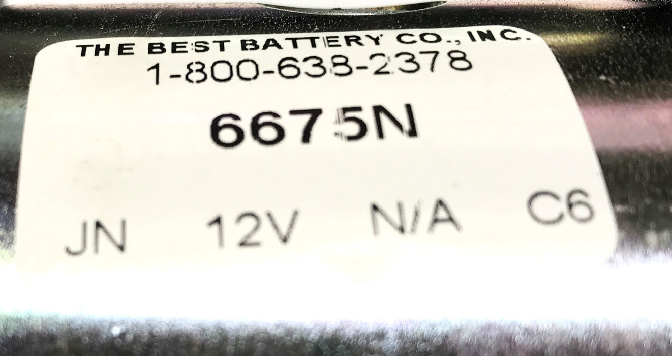 The Best Battery CO. Starter Motor 6675N NOS