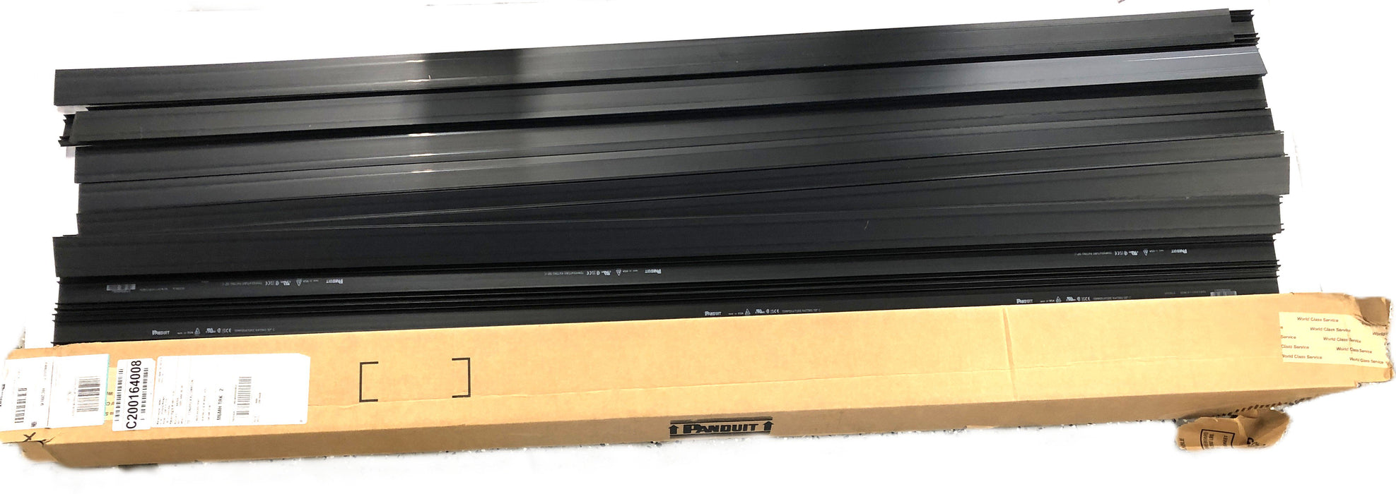 Panduit 2" x 6' Black Hinged Duct Cover Pack (15pcs) HC2BL6 NOS