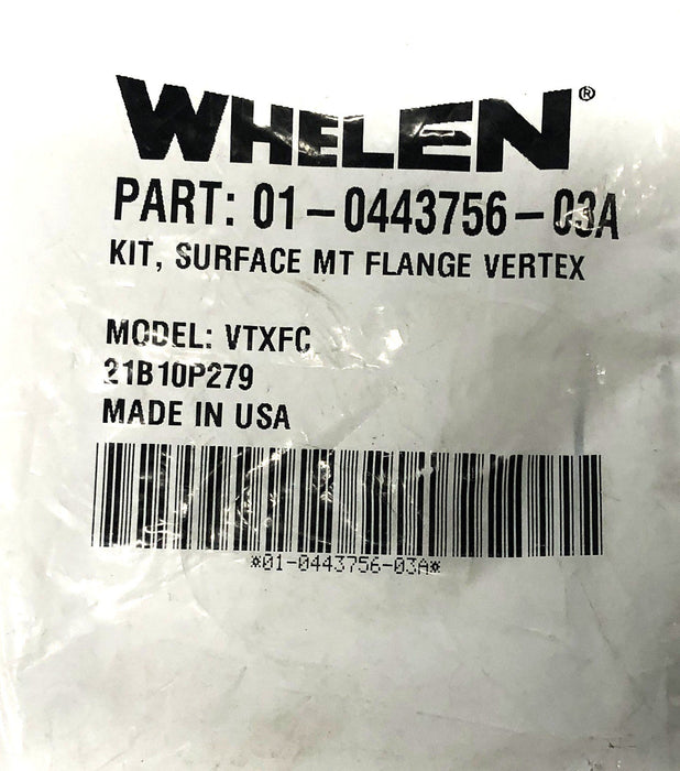 Whelen Vertex Flange Surface Mount 01-0443756-03A [Lot of 2] NOS