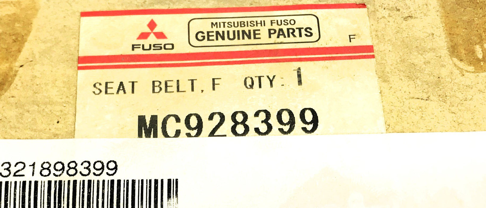 Mitsubishi Fuso Seat Belt Assembly 2 NOS