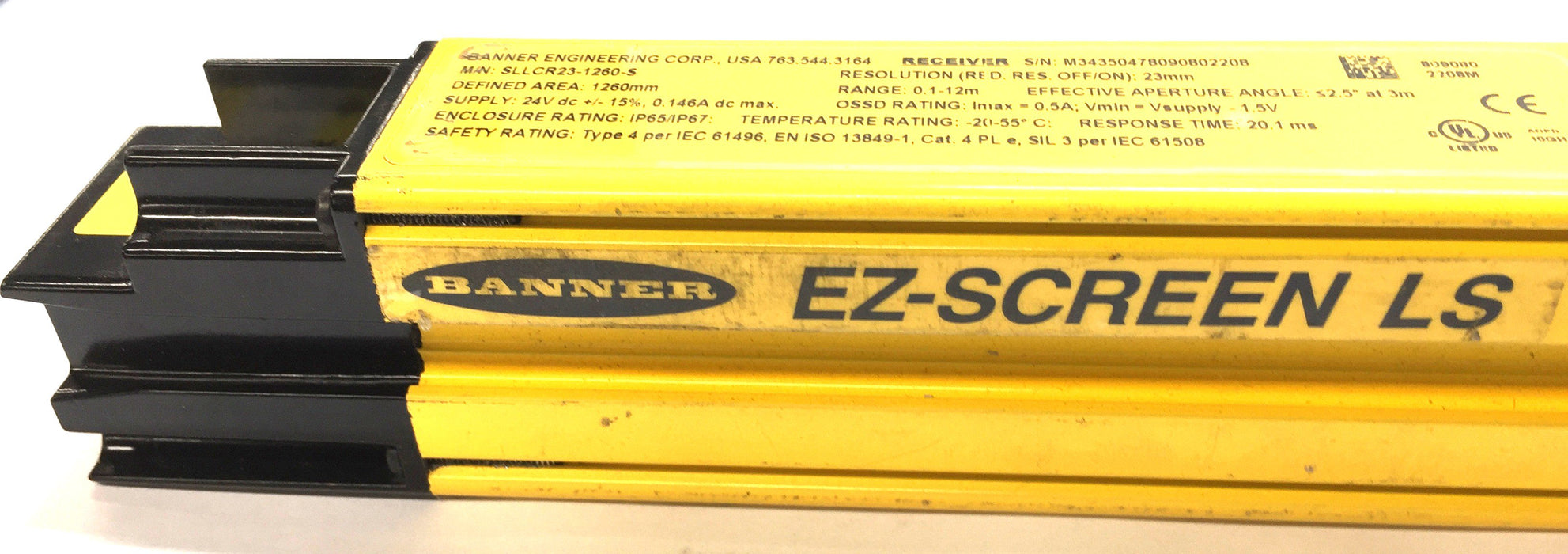 Banner EZ-Screen LS Receiver SLLCR23-1260-S USED