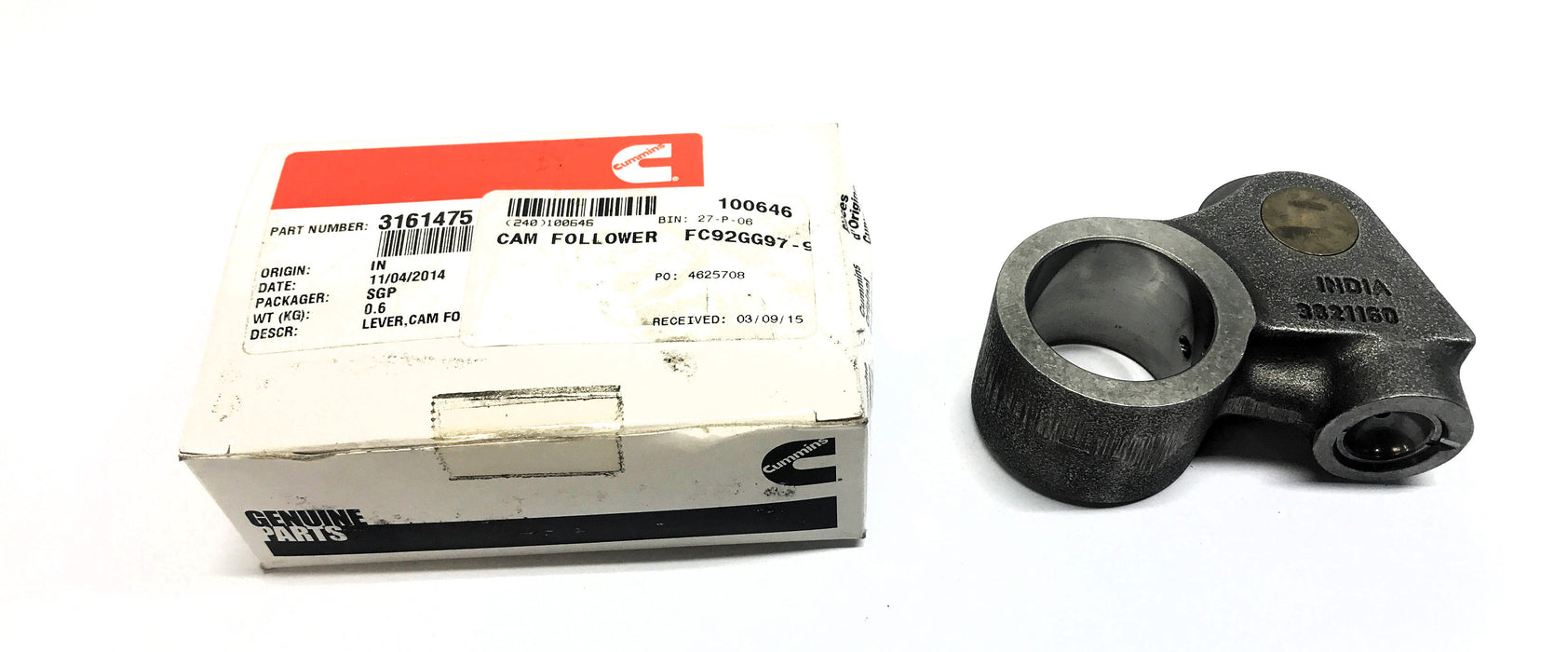 Cummins Cam Follower Lever 3821160 (3161475) NOS