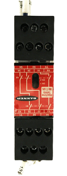 Banner Safety Relay Module 61425-IM-T-9A [Lot of 5] USED