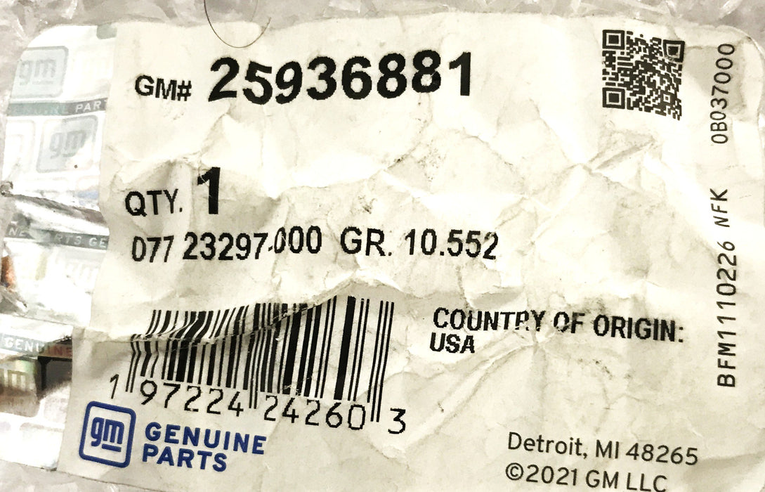GM Rear Door Lock Cover 25936881 NOS