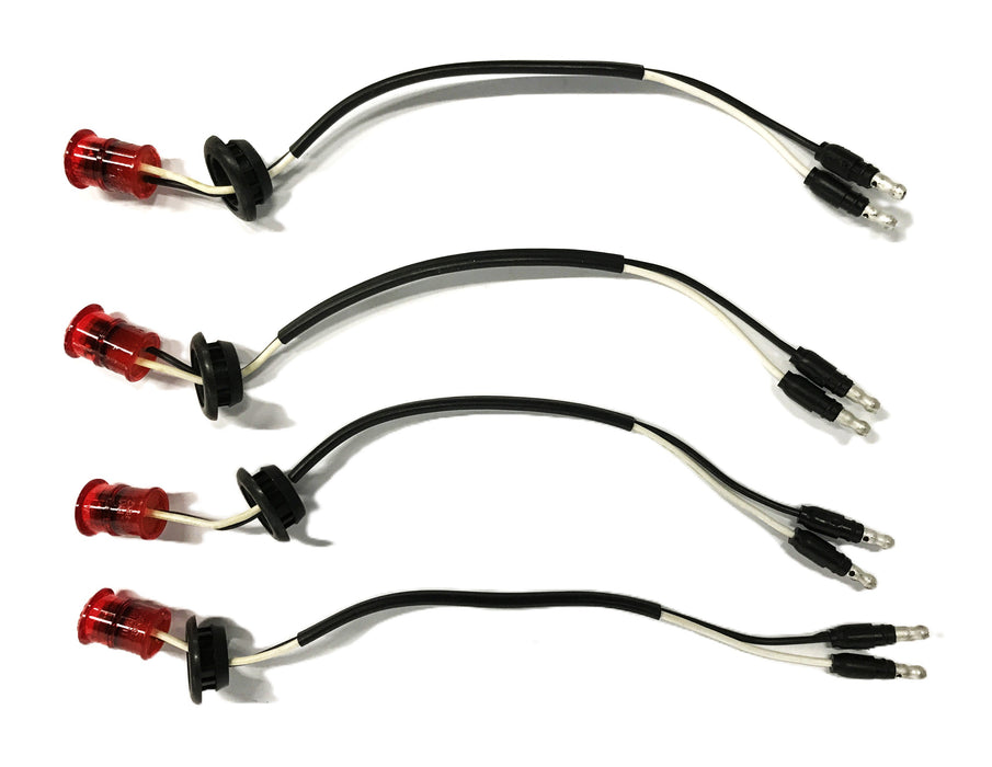 Truck-Lite LED Marker/Clearance Light Red 33050R [Lot of 4] NOS
